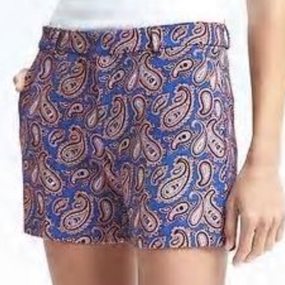 Banana Republic Pants - Banana Republic Shorts Size 4 Paisley Dress Shorts, New